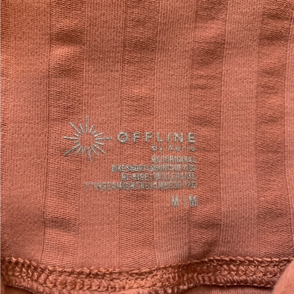 Aerie Offline High-Waist Ribbed Biker Shorts - Picture 3 of 3